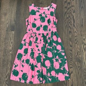 Boden Pink and Green Floral Dress